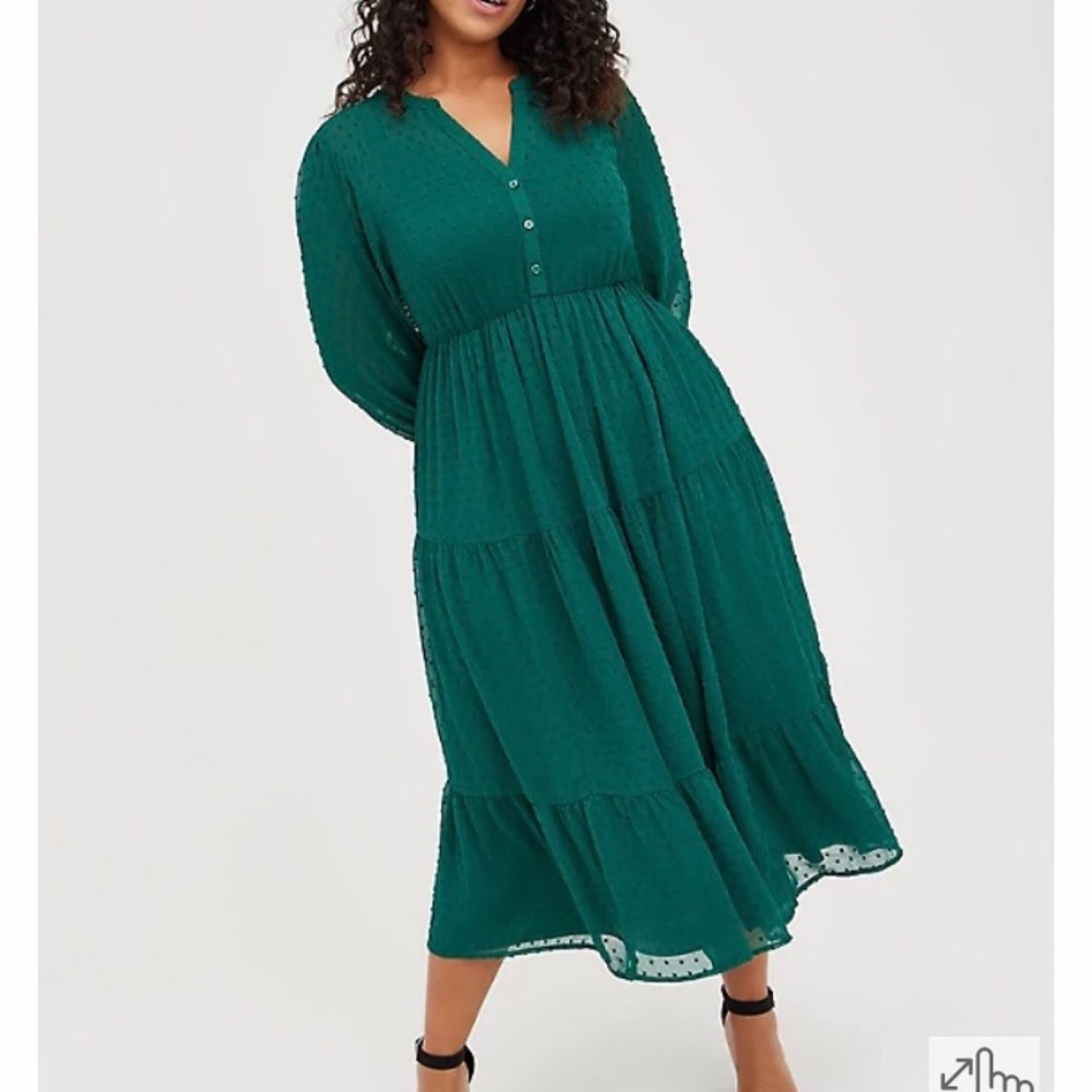 Emerald tshirt dress